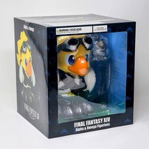 Final Fantasy XIV Alpha Omega Flocked Figure Figurine Statue Set Chocobo FF 14 - £65.53 GBP