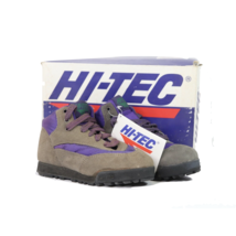 NOS Vintage 90s Hi Tec Youth 2 Suede Leather Lace Up Hiking Snow Boots B... - £26.36 GBP