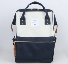 2022 Anello White blue  Japan Unisex Fashion Backpack Rucksack Diaper Tr... - $17.82