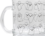 Glass Ghost Mug, Home Décor, Coffee and Tea Glass Mug, Fall Drinkware Ac... - $20.88