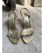 Pelle Moda Women&#39;s Crystal Open Toe Ankle Strap High Heel Shoes Size 9.5 M - $343.07 MXN