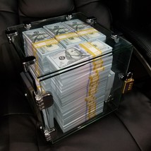 10K Full Print Realistic Prop Money New 10,000 Dollar Bills Cash Fake Movie REAL - £9.69 GBP