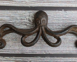 Set Of 4 Cast Iron Rustic Marine Sea Octopus Drawer Cabinet Door Knobs H... - $25.99