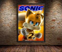 SONIC 2 MOVIE Movie Poster - Tails Movie Wall Art Deco - Sonic Wall Poster - £3.85 GBP