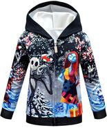 Jack and Sally Nightmare Christmas Hoodies Kids Cartoon Sweatshirts Pull... - $276.58 MXN