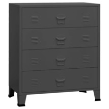 Industrial Style Metal Chest Of 4 Drawers Bedroom Drawer Chests Unit Cab... - $332.39+