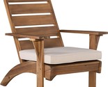 Home Dcor Caitlyn Brown Outdoor Chair, Natrual/White - $273.99