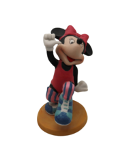 Vtg Walt Disney Productions Minnie Mouse workout aerobics ceramic figurine - £15.62 GBP