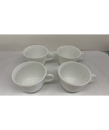 Vintage PYREX Set of 4 WhIte Milk Glass Coffee/Tea Cups Microwave Safe - $20.77 CAD
