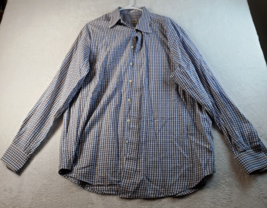 Peter Millar Men Multicolor Plaid Shirt XL 100% Cotton Long Sleeve Button Down - £12.57 GBP