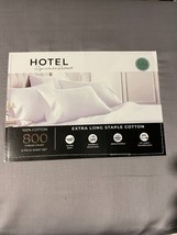 Hotel Signature Sateen 800 TC EX Long Staple Cotton King Sheet Set 6 piece Gray - £57.37 GBP