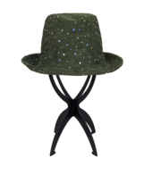Something Special LA Women’s Fedora Style Olive Green Hat with Sequins - £22.45 GBP