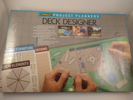 STANLEY PROJECT PLANNERS DECK DESIGNER 1988 (90-367) NEW FACTORY SEALED - $11.87