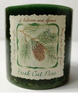 BBW White Barn Vintage Fresh-cut Pine Green Short Pillar Candle Sealed New - $10.85 CAD