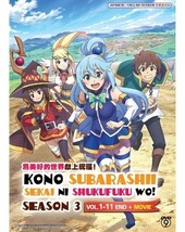 Kono Subarashii Sekai Ni Season 3 (1-11End+Movie) Anime Dvd Eng Dub Ship From Us - $15.74