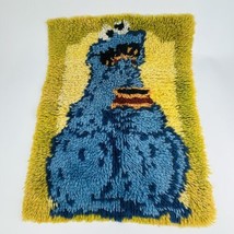 Sesame Street Cookie Monster Latch Hook Rug 1979 Vintage, Vogart Crafts ... - £23.06 GBP