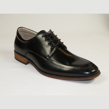 Men's Dress Shoes STEVE MADDEN Soft Leather upper Lace Up TASHER Black image 2