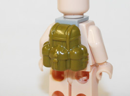 Rucksack Olive Green Military Backpack Piece Fors Minifigure Fast Shipping - $2.93