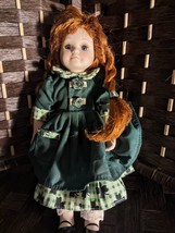 Royalton Collection 1999 irish Porcelain Doll Green Dress  Maureen Red hair - £47.59 GBP