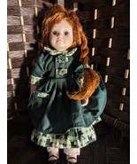 Royalton Collection 1999 irish Porcelain Doll Green Dress  Maureen Red hair - £47.07 GBP