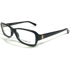 Emporio Armani EA3016 5017 Eyeglasses Frames Black Gold Rectangular 53-1... - $65.26