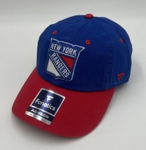 Fanatics New York Rangers NHL Authentic Adjustable Hat Blue / Red One Size New - £12.18 GBP