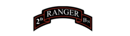 4&quot; us army 2nd ranger battalion red &amp; black scroll bumper sticker decal usa made - £21.57 GBP