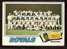 Kansas City Royals Team Card 1977 Topps Baseball Card # 371 Good - £0.39 GBP
