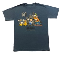 Disneyland Resort 60th Celebration T-Shirt/Kids Unisex Size Medium Dusty Blue - £8.85 GBP
