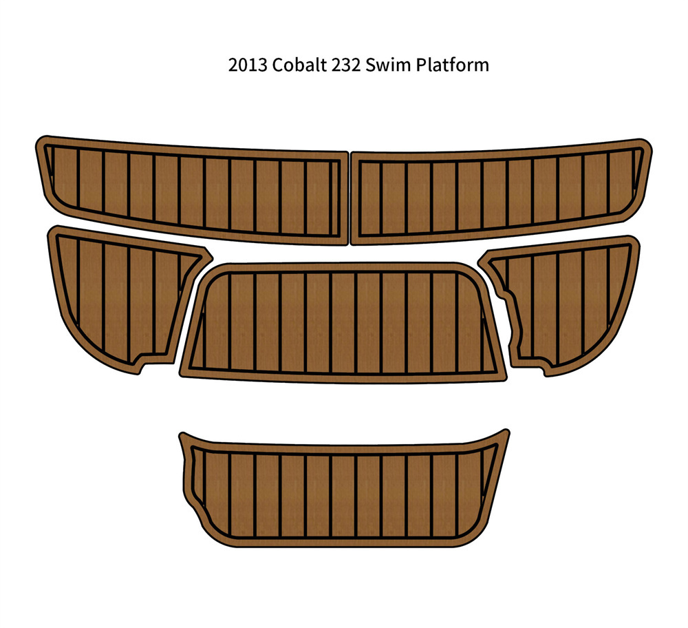 2013 Cobalt 232 Swim Platform Step Pad Boat EVA Foam Faux Teak Deck Floo... - $299.00