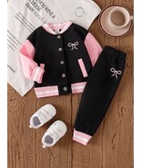 1- Baby Girl Autumn/Winter New Contrast Color Japanese Fabric Bomber Jac... - $37.99