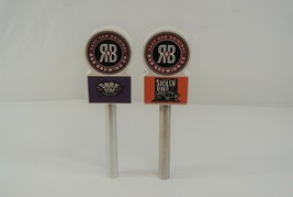 R&amp;B Brewing Beer Tap Handle Lot of 2 Stolen Bike Lager &amp; Dark Star Oatmeal Stout - £33.65 GBP