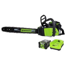 Greenworks Pro 80V 18-Inch Brushless Cordless Chainsaw, 2.0Ah Battery an... - £452.14 GBP