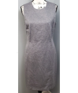 J. McLaughlin Sheath Dress Womens Size 8 Gray Fuzzy Wool Lined Vented Ba... - €32,67 EUR