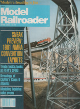 Model Railroader Magazine June 1981 NMRA Convention Layouts - $2.50
