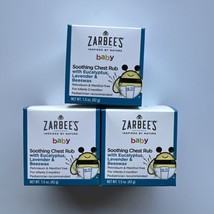 Zarbee&#39;s Naturals Baby Chest Rub with Eucalyptus, Lavender &amp; Beeswax 1.5 oz 3PK - £18.90 GBP
