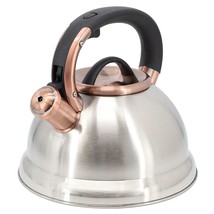 Mr. Coffee Flintshire 2.2 Quart Stainless Steel Whistling Tea Kettle in Silver - £39.72 GBP