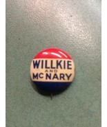 WENDELL WILLKIE McNARY pinback pin button political presidential electio... - $10.93 CAD