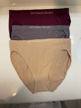 3-Pack Victoria&#39;s Secret High-Leg Brief Womens Medium Multicolor Seamless Casual - £16.64 GBP