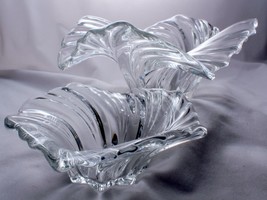 2 Mikasa Belle Epoque Crystal Bowls 12 and 8 Inches Diameter Pristine Beauties - £41.69 GBP