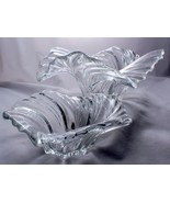 2 Mikasa Belle Epoque Crystal Bowls 12 and 8 Inches Diameter Pristine Be... - £40.80 GBP