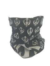 Sikh singh kaur punjabi khanda bandana fleece neck warmer protection fac... - $10.78