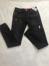 NWT. Betsey JohnsonGirls Size 16 Denim Jeans. Embroidered - £20.39 GBP