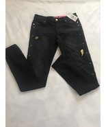 NWT. Betsey JohnsonGirls Size 16 Denim Jeans. Embroidered - £20.11 GBP