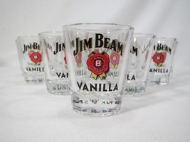 12 Jim Beam Vanilla Standard Size Shot Glass Set - Glasses - Man Cave Pa... - $23.71