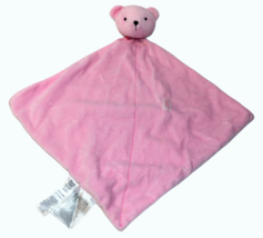 Carter&#39;s Precious Firsts Pink Bear Baby Blanket Rattle Just One Year Lov... - £19.86 GBP