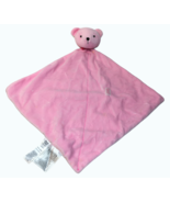 Carter&#39;s Precious Firsts Pink Bear Baby Blanket Rattle Just One Year Lov... - £19.65 GBP