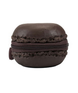 Scented Chocolate Brown Macaron Cookie Zipper Coin Purse - $23.75