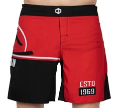 Fuji MMA BJJ Mens No Gi Mount Grappling Competition Fight Shorts - Red - £39.50 GBP
