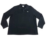 Lacoste Polo Shirt Size 8 Classic Fit Black Crocodile Long Sleeve Mens - £21.28 GBP